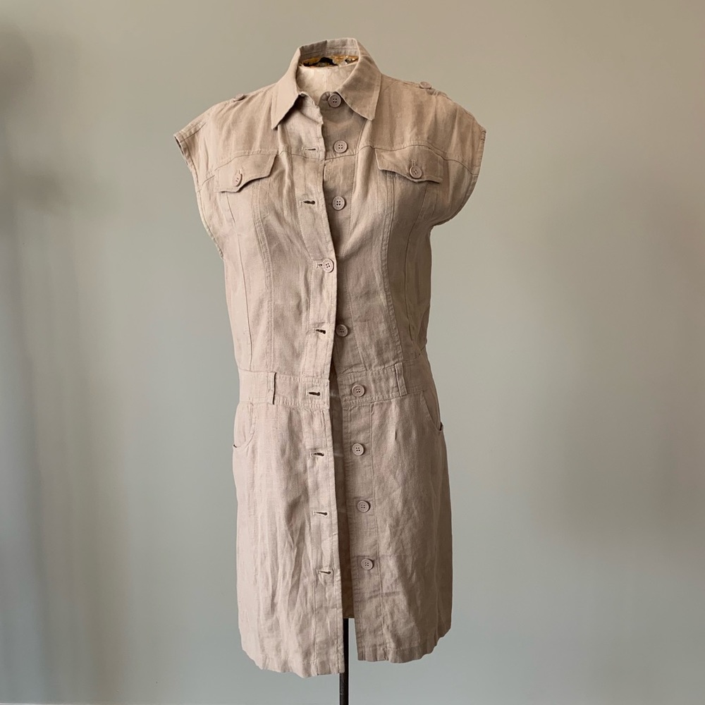 Armani Jeans Tan Short Sleeved Dress